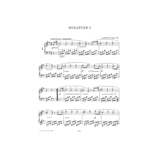 Edition Peters Diabelli Sonatinen