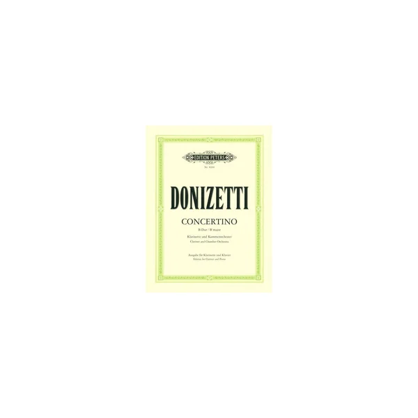 Edition Peters Donizetti Concertino Klarinett