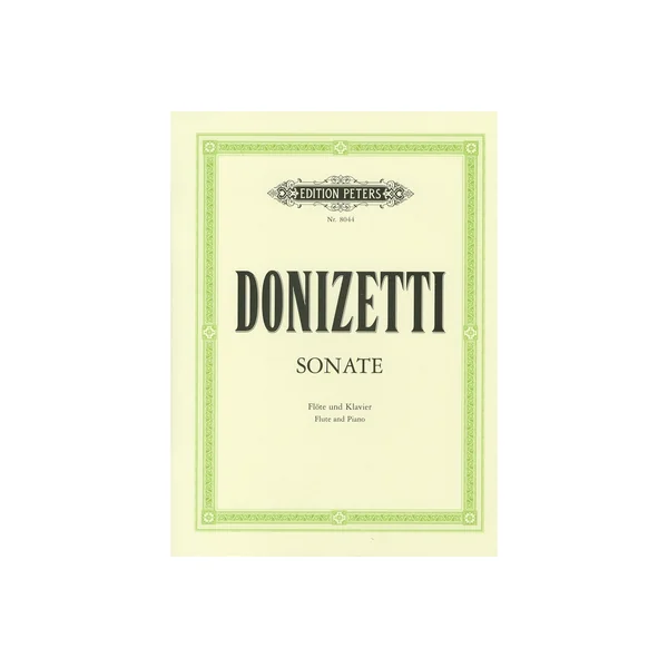 Edition Peters Donizetti Sonate Flute C-Dur