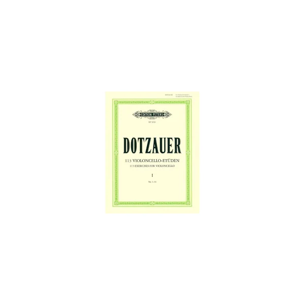 Edition Peters Dotzauer 113 Cello-Etüden 1