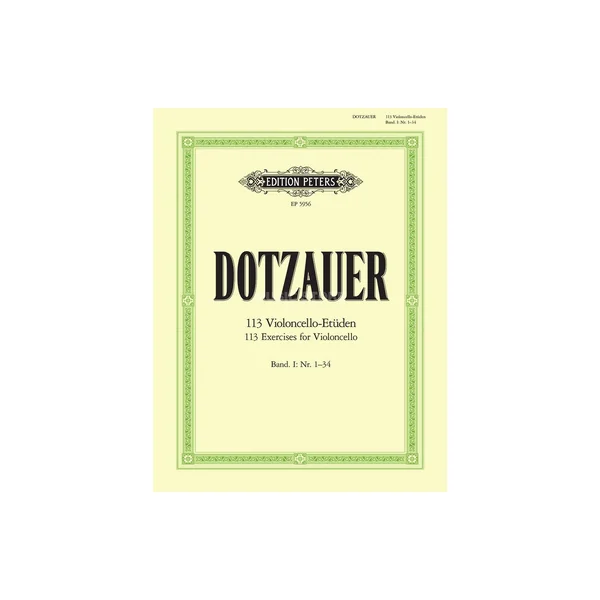 Edition Peters Dotzauer 113 Cello-Etüden 1