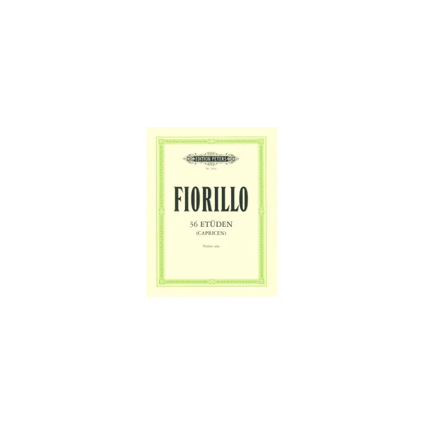 Edition Peters Fiorillo 36 Etüden for Violin