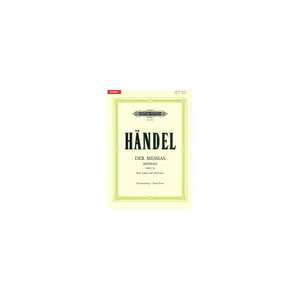 Edition Peters Händel Der Messias HWV56