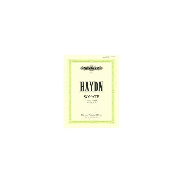 Edition Peters Haydn Flötensonate nach op.77