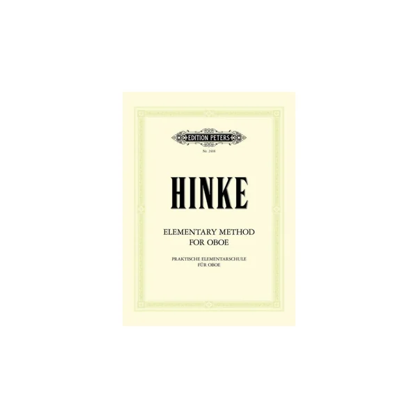 Edition Peters Hinke Method Oboe