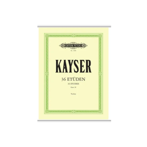 Edition Peters Kayser 36 Etüden op. 20 Violin