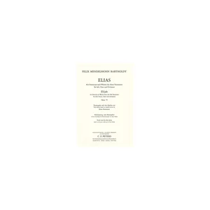 Edition Peters Mendelssohn Elias op.70