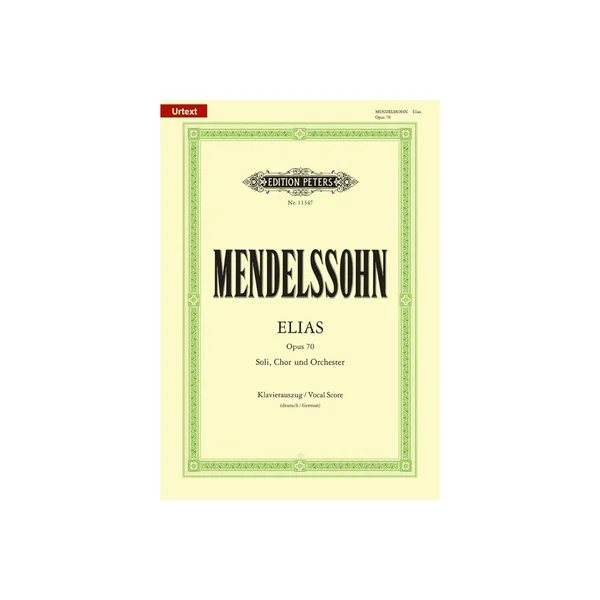 Edition Peters Mendelssohn Elias op.70