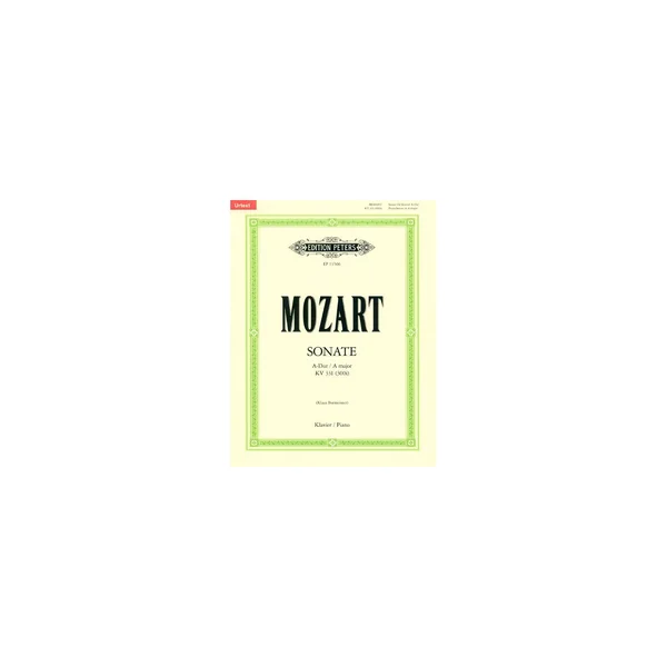 Edition Peters Mozart Sonate A-Dur KV 331