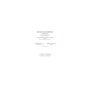 Edition Peters Orchester Probespiel Posaune