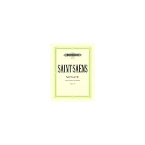 Edition Peters Saint-Saëns Sonate Clarinet
