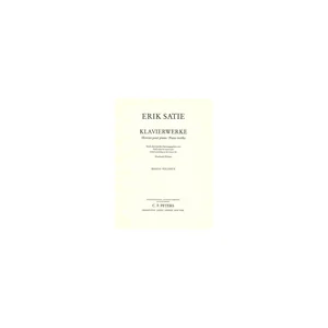 Edition Peters Satie Klavierwerke 2