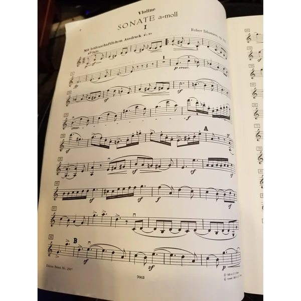 Edition Peters Schumann Sonaten Violine