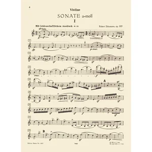 Edition Peters Schumann Sonaten Violine