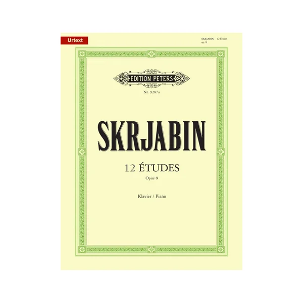 Edition Peters Skrjabin 12 Études op. 8