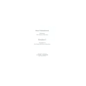 Edition Peters Violinschulwerk Etüden 1