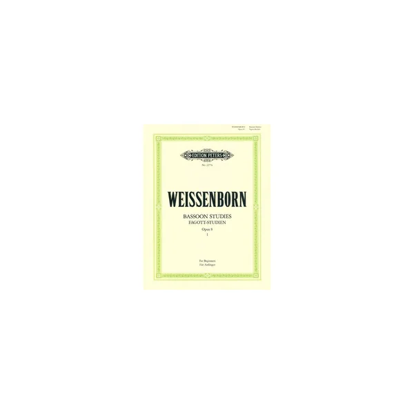 Edition Peters Weissenborn Fagott-Studien 1