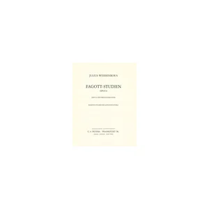Edition Peters Weissenborn Fagott-Studien 2