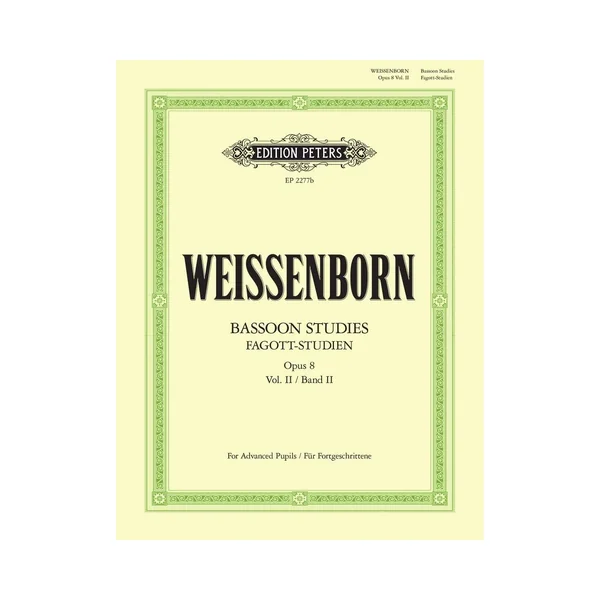 Edition Peters Weissenborn Fagott-Studien 2