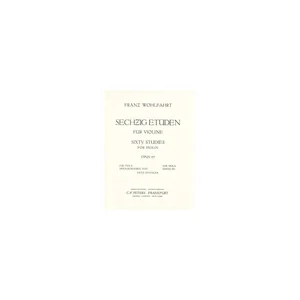 Edition Peters Wohlfahrt 60 Etüden Viola