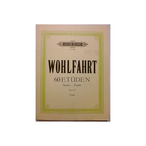 Edition Peters Wohlfahrt 60 Etüden Viola