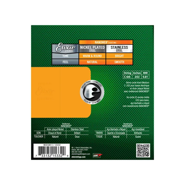 Elixir .032 Electric Bass String