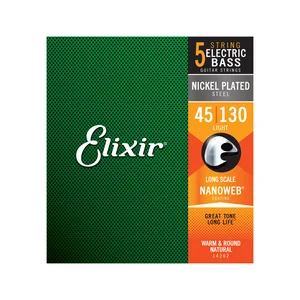 Elixir 14202 Nanoweb 5-String Light
