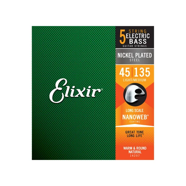 Elixir 14207 Nanoweb 5-Str. Light/Med
