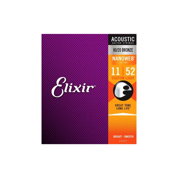 Elixir Nanoweb Custom Light Acoustic