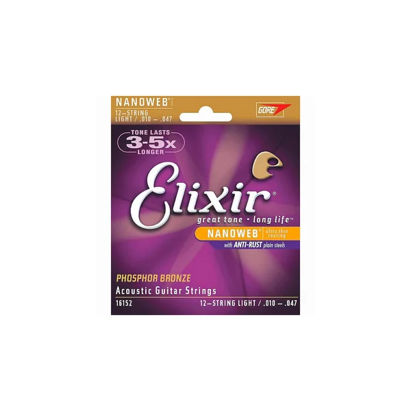 Elixir Nanoweb Light 12 Str. Phosphor