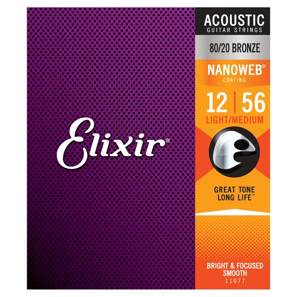 Elixir Nanoweb Light-Medium Acoustic