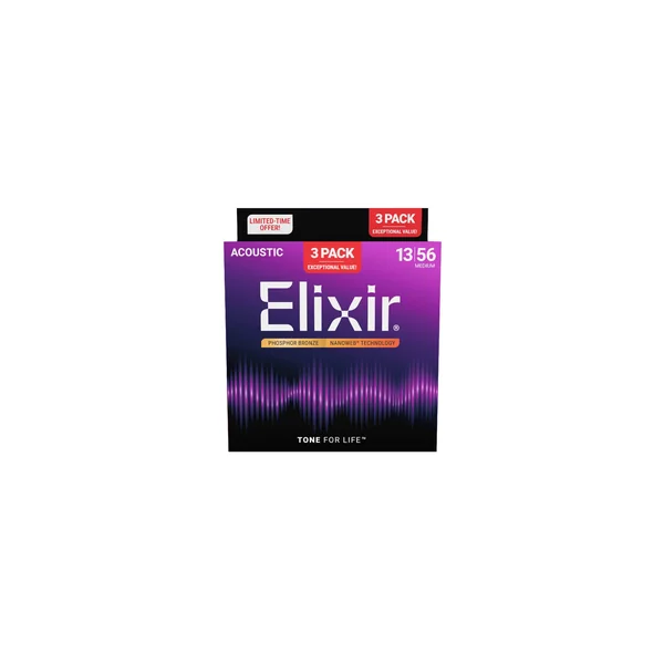 Elixir Nanoweb Medium Phosphor 3P