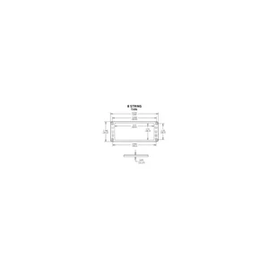 EMG Humbucker Frame Flat 8 Thin BK