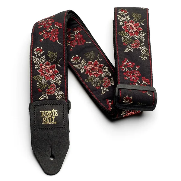 Ernie Ball E-Guitar Jacquard Black Rose