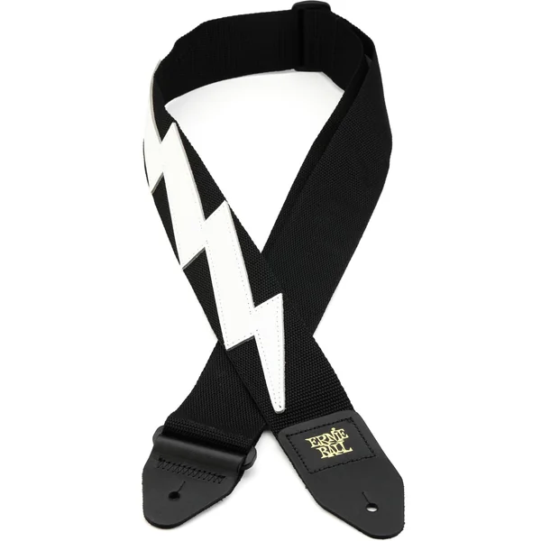 Ernie Ball E-Guitar Strap White Lightning