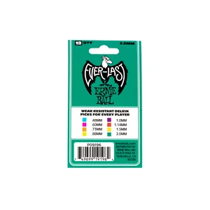 Ernie Ball Everlast Picks 2,00 mm Teal