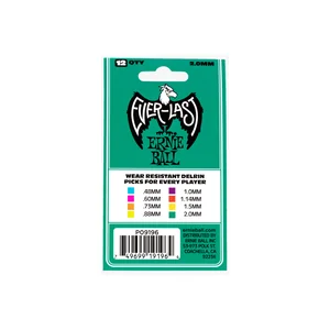 Ernie Ball Everlast Picks 2,00 mm Teal