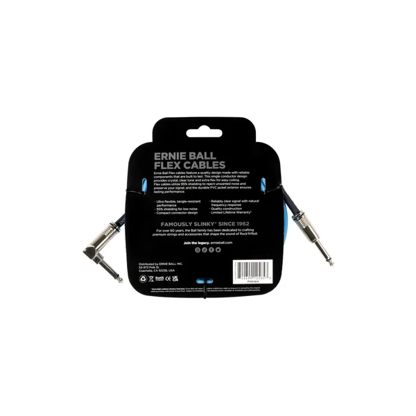 Ernie Ball Flex Cable 10ft Blue P06464