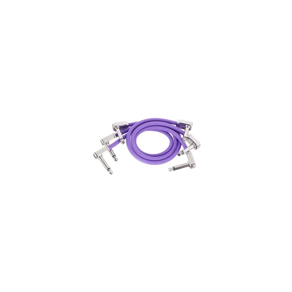 Ernie Ball Flex Patch Cable 12" prpl set