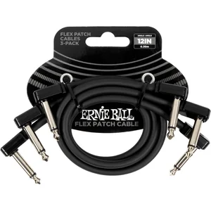 Ernie Ball Flex Patch Cable 3" black set
