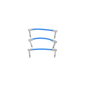 Ernie Ball Flex Patch Cable 3" blue set