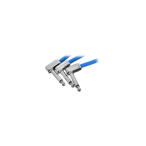 Ernie Ball Flex Patch Cable 3" blue set