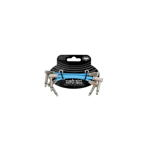 Ernie Ball Flex Patch Cable 3" blue set