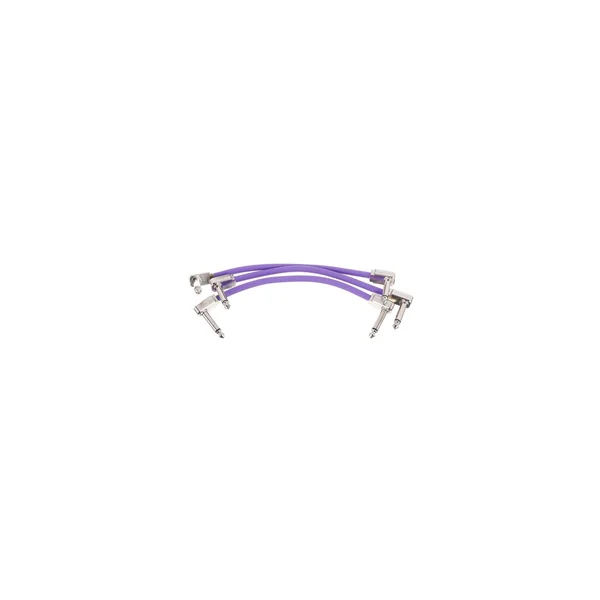 Ernie Ball Flex Patch Cable 6" purple set