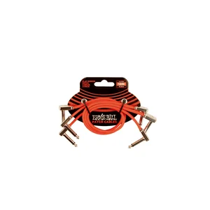 Ernie Ball Red Flex Ribbon Patch Cable 3"