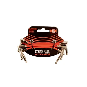 Ernie Ball Red Flex Ribbon Patch Cable 3"