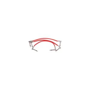 Ernie Ball Red Flex Ribbon Patch Cable 6"