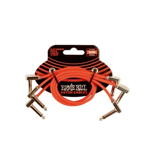 Ernie Ball Red Flex Ribbon Patch Cable 6"