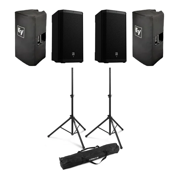 EV ZLX 12P G2 Stereo Stand Bundle