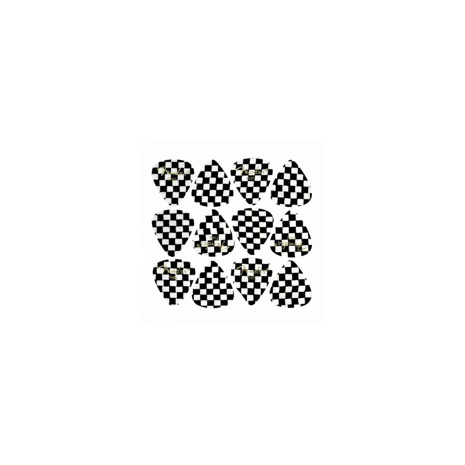 Fender 351 Checker Picks Thin Set